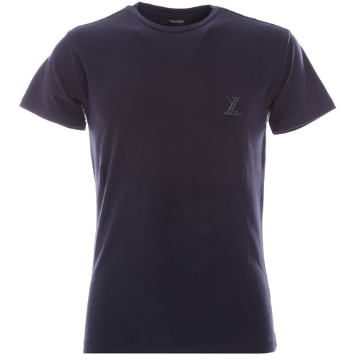 Abbigliamento Uomo T-shirt maniche corte Yes Zee T778 TA00 Blu