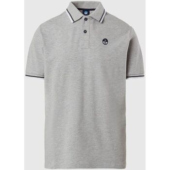 Abbigliamento Uomo T-shirt & Polo North Sails Polo con logo ricamato 692455 Grigio