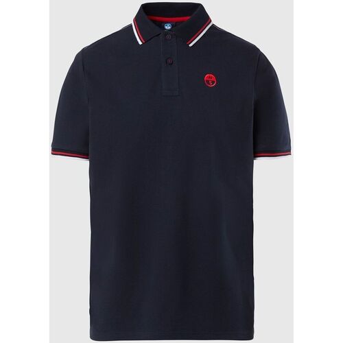 Abbigliamento Uomo T-shirt & Polo North Sails Polo con logo ricamato 692455 Blu
