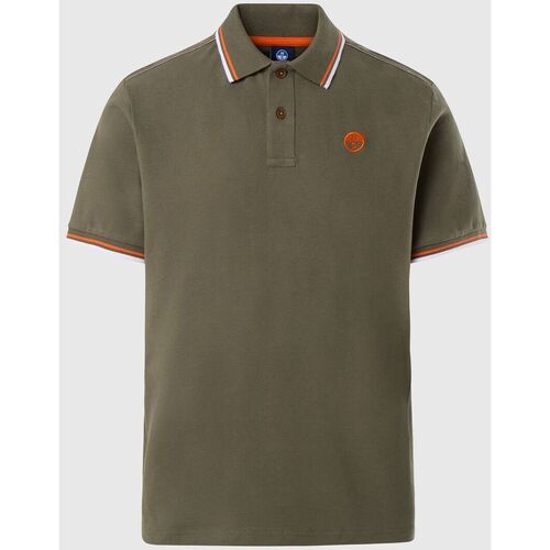 Abbigliamento Uomo T-shirt & Polo North Sails Polo con logo ricamato 692455 Verde