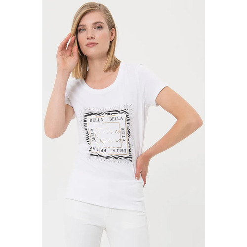 Abbigliamento Donna T-shirt & Polo Fracomina FR24ST3004J40110 Colourless