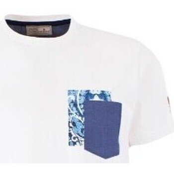 Abbigliamento Uomo T-shirt maniche corte Yes Zee T-shirt Applicazione Tasca BIANCO