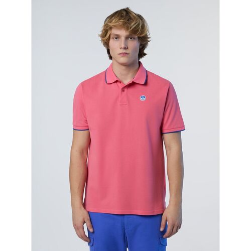 Abbigliamento Uomo T-shirt & Polo North Sails Polo con colletto logato 692452 Rosa
