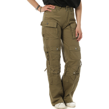 Abbigliamento Donna Pantaloni Monday Premium L-3172-5 Verde