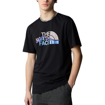 Abbigliamento Uomo T-shirt maniche corte The North Face Mountain Line Nero