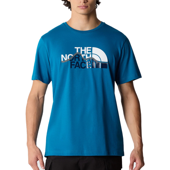 Abbigliamento Uomo T-shirt maniche corte The North Face Mountain Line Blu