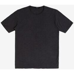 Abbigliamento Uomo T-shirt maniche corte Gianni Lupo T-shirt con taglio vivo GL1053F Nero