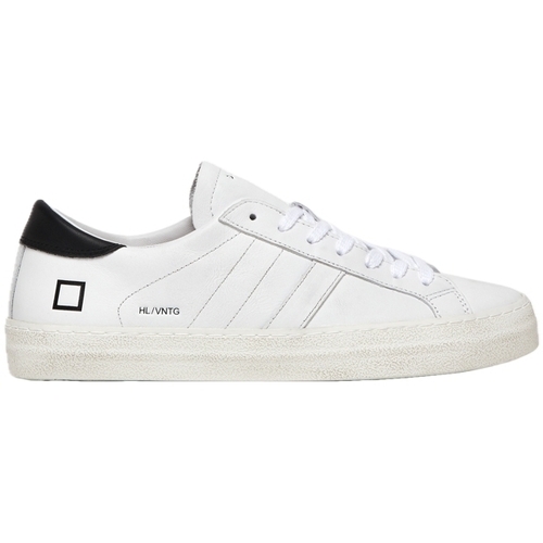 Scarpe Uomo Sneakers Date Hill Low Vintage Calf - White Black - m997-hl-vc-wb Bianco