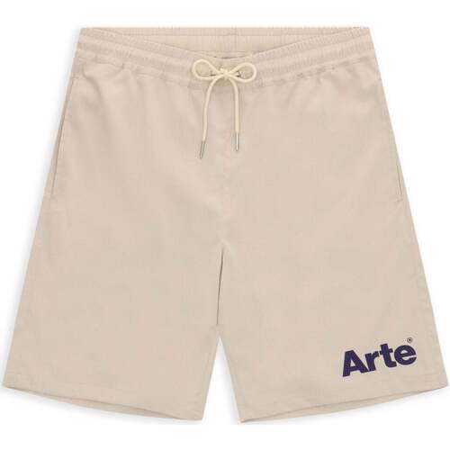 Abbigliamento Uomo Shorts / Bermuda Arte Antwerp Cort  Samuel Logo Shorts Crema Beige
