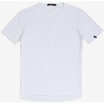 Abbigliamento Uomo T-shirt maniche corte Gianni Lupo T-shirt taglio vivo GL1073F Bianco