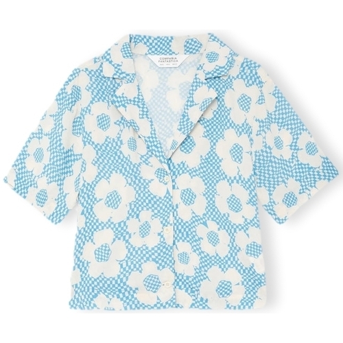 Abbigliamento Donna Top / Blusa Compania Fantastica COMPAÑIA FANTÁSTICA Shirt 12108 - Flowers Blu