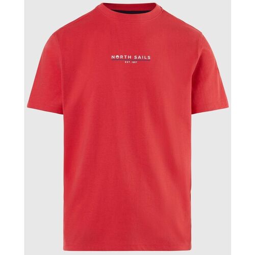 Abbigliamento Uomo T-shirt maniche corte North Sails T-shirt con stampa heritage 692974 Rosso