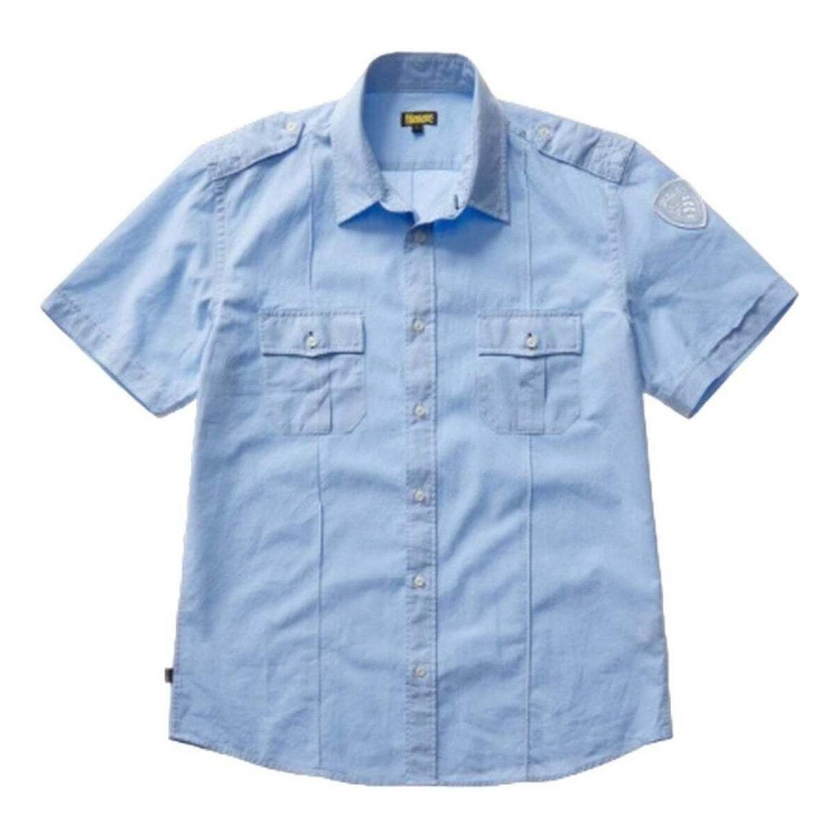 Abbigliamento Uomo Camicie maniche lunghe Blauer SKU_271077_1517671 Blu