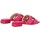 Scarpe Donna Sandali Lorenzo Mari Sandalo in rafia con accessorio in pietre Rosa