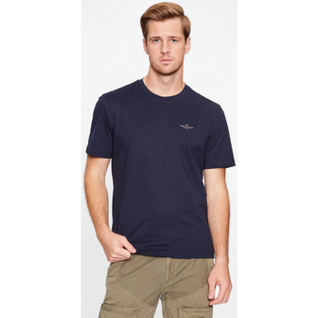 Abbigliamento Uomo T-shirt maniche corte Aeronautica Militare ATRMPN-45297 Blu