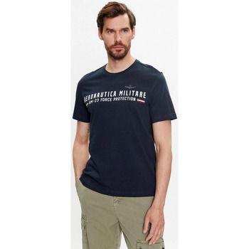 Abbigliamento Uomo T-shirt maniche corte Aeronautica Militare ATRMPN-45295 Blu