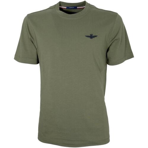 Abbigliamento Uomo T-shirt maniche corte Aeronautica Militare ATRMPN-45294 Verde