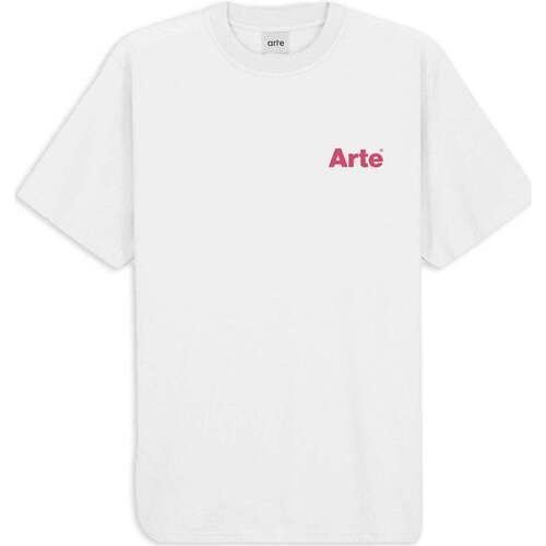 Abbigliamento Uomo T-shirt & Polo Arte Antwerp Teo Back Heart Bianco Bianco