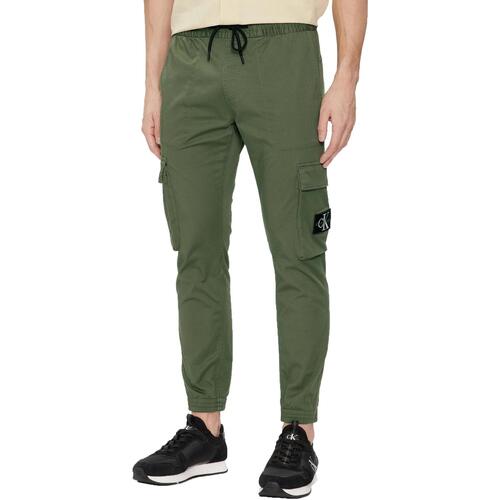 Abbigliamento Uomo Pantaloni Calvin Klein Jeans WASHED CARGO J30J324696 Verde