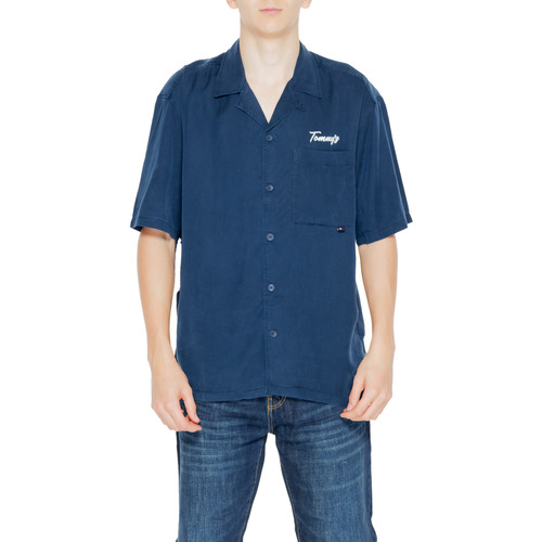 Abbigliamento Uomo Camicie maniche corte Tommy Hilfiger RLX GRAPHIC RESO DM0DM18945 Blu