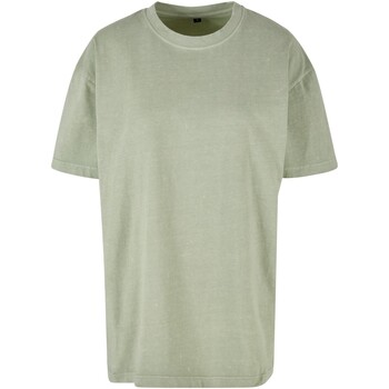 Abbigliamento Donna T-shirts a maniche lunghe Build Your Brand RW9569 Verde