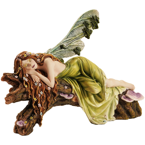 Casa Statuette e figurine Signes Grimalt Fata Dell'Ala Arcobaleno Che Dorme Verde