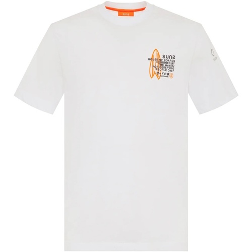 Abbigliamento Uomo T-shirt maniche corte Suns T-SHIRT PAOLO SURF Bianco