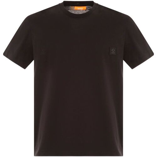 Abbigliamento Uomo T-shirt & Polo Suns T-SHIRT PAOLO LIGHT LUX Nero