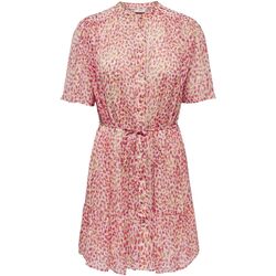 Abbigliamento Donna Abiti corti JDY JENIFY LIFE S/S SHIRT DRESS WVN Rosa