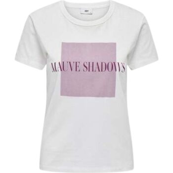 Abbigliamento Donna T-shirt maniche corte JDY JDYMICHIGAN LIFE S/S PRINT TOP JRS Bianco