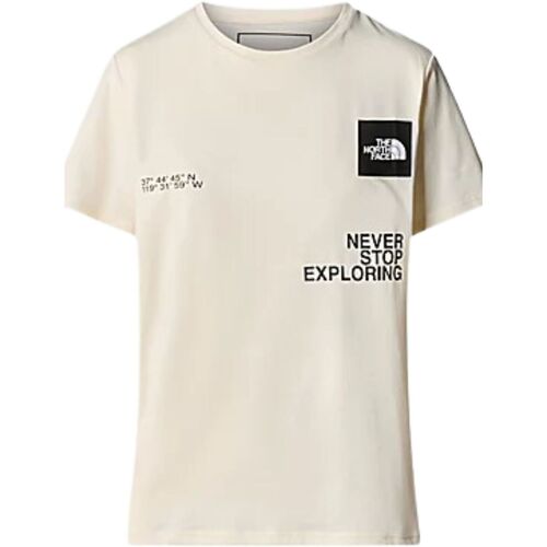Abbigliamento Donna T-shirt maniche corte The North Face M FONDATION COORDINATES GRAPHIC TEE Bianco