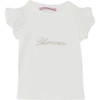 Abbigliamento Bambina T-shirt maniche corte Miss Blumarine IA4098J5003 Bianco