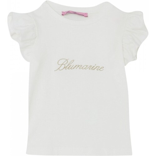 Abbigliamento Bambina T-shirt maniche corte Miss Blumarine IA4098J5003 Bianco