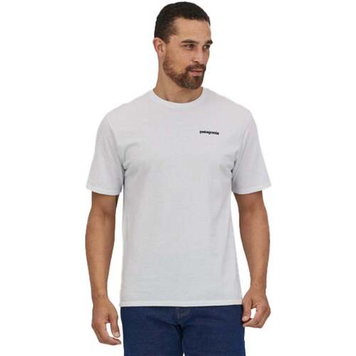 Abbigliamento Uomo T-shirt & Polo Patagonia P-6 Logo Bianco Bianco