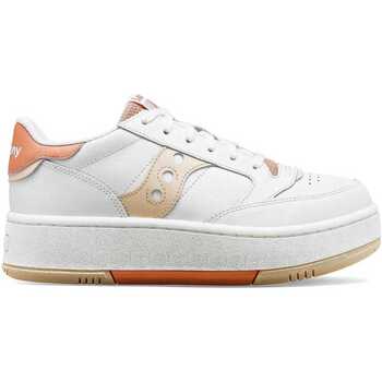 Scarpe Donna Sneakers Saucony ORIGINALS JAZZ COURT PLATFORM S60773-2 WHITE PEACH Bianco