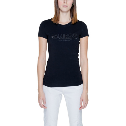 Abbigliamento Donna T-shirt maniche corte Guess CN SANGALLO W4GI14 J1314 Nero