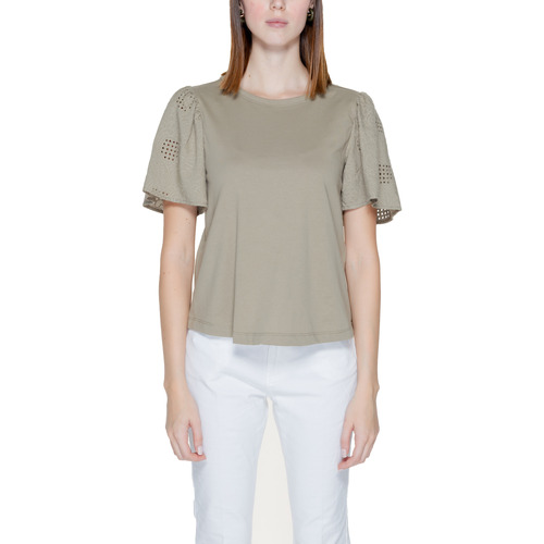Abbigliamento Donna T-shirt maniche corte Jacqueline De Yong Jdyriga S/S Mix Jrs 15318127 Verde