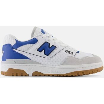 Scarpe Sneakers New Balance GSB550SA-WHITE BLUE Bianco
