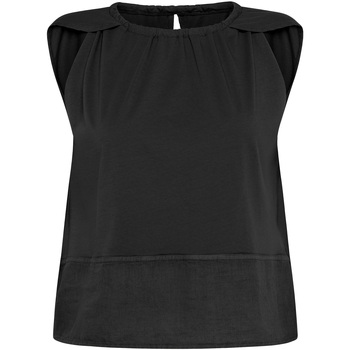 Abbigliamento Donna Top / T-shirt senza maniche Deha Combinde Linen Top Nero