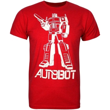Abbigliamento Uomo T-shirts a maniche lunghe Transformers Autobot Rosso
