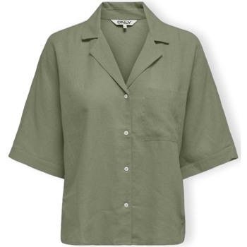 Abbigliamento Donna Top / Blusa Only Noos Tokyo Life Shirt S/S - Oil Green Verde
