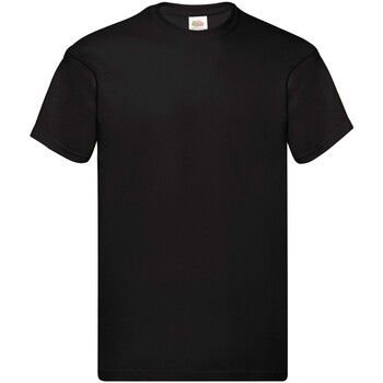 Abbigliamento Uomo T-shirts a maniche lunghe Fruit Of The Loom SS048 Nero