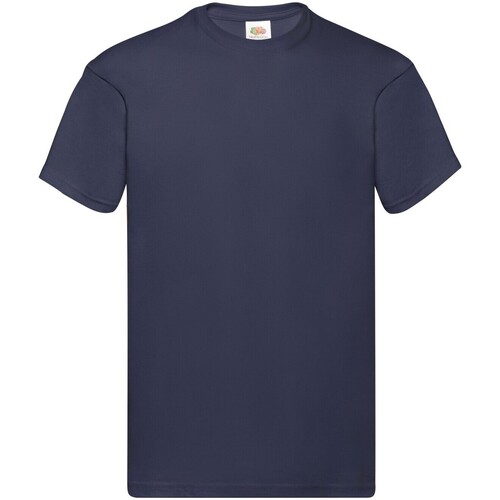 Abbigliamento Uomo T-shirts a maniche lunghe Fruit Of The Loom SS048 Blu