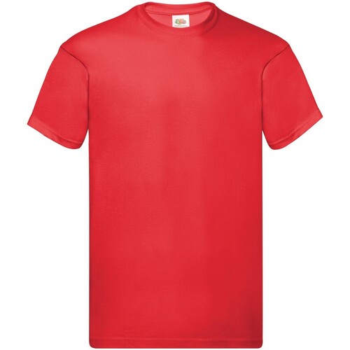 Abbigliamento Uomo T-shirts a maniche lunghe Fruit Of The Loom Original Rosso
