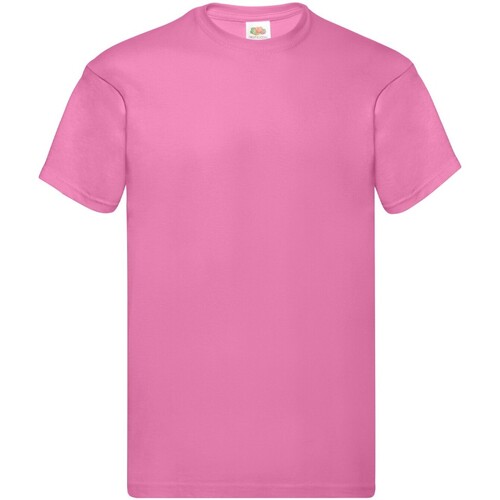 Abbigliamento Uomo T-shirts a maniche lunghe Fruit Of The Loom SS048 Rosso