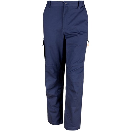 Abbigliamento Uomo Pantaloni Work-Guard By Result Sabre Blu