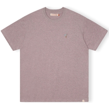 Abbigliamento Uomo T-shirt & Polo Revolution T-Shirt Loose 1366 GIR - Purple Melange Viola
