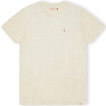 Abbigliamento Uomo T-shirt & Polo Revolution T-Shirt Regular 1364 FLA - Off White/Mel Bianco