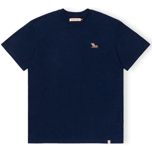 Abbigliamento Uomo T-shirt & Polo Revolution T-Shirt Loose 1264 LAZ - Navy Blu