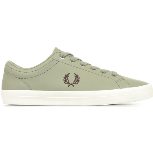 Scarpe Uomo Sneakers Fred Perry Baseline Leather Grigio